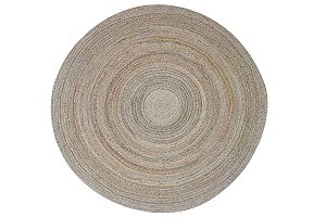 TAPETE LOTUS PRATA 2,50X2,50 REDONDO VIA STAR
