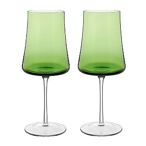 JG 2PÇ TAÇAS AGUA LATOUR VIDRO VERDE 560ml