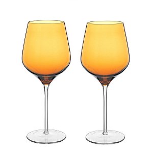 JG 2PÇ TAÇAS AGUA BALLET VIDRO  AMBAR 540ml