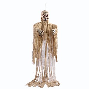 CAVEIRA DECOR DOMENICO 183CM LUZ SOM MOVIMENTO HALLOWEEN