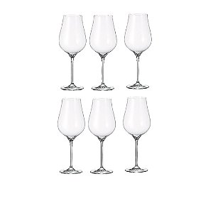 Jg 6 Taças Cristal Agua Vinho Burgundy Gastro 650ml - Bohemia