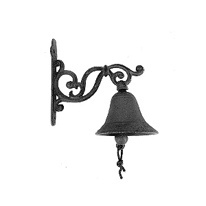 PECA DECORATIVA SINO PARA PAREDE EM FERRO PRETO 18,5CM