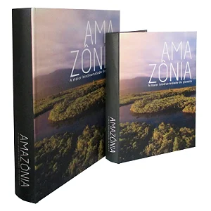 CJ DE CAIXA LIVRO DECORATIVO AMAZONIA  2PCS