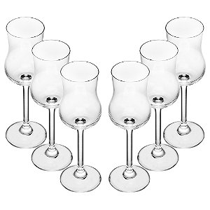 JG DE 6 TAÇAS P/ GRAPPA E LICOR BOHEMIA/GASTRO CRISTAL 85ml