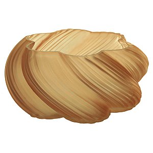 VASO DECOR VIDRO LARANJA 11CMX28CM FLORARTE