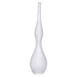 VASO DECOR VIDRO TRANSPARENTE FOSCO 45CMX11CM FLORARTE