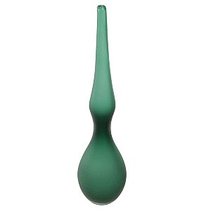 VASO DECOR VIDRO VERDE FOSCO 45CMX11CM FLORARTE