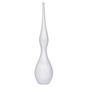 VASO DECOR VIDRO TRANSPARENTE FOSCO 64CMX14CM FLORARTE