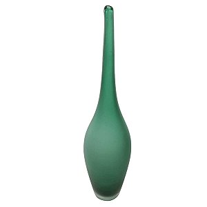 VASO DECOR VIDRO VERDE FOSCO 48CMX11CM FLORARTE