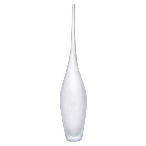 VASO DECOR VIDRO TRANSPARENTE FOSCO 60CMX12CM FLORARTE