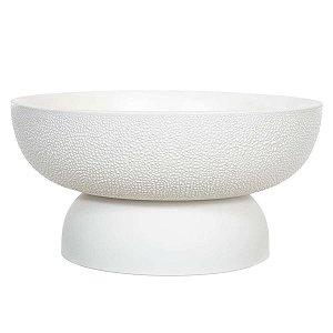 VASO DECOR CERAMICA BRANCO 13CMX26,5CM FLORARTE
