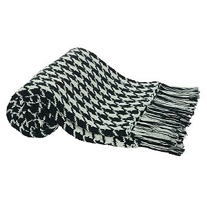 MANTA DE ALGODAO BRANCO PRETO 1,5X1,25M FLORARTE