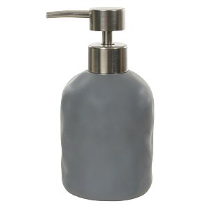 PORTA SABONETE EM CIMENTO 190ml 15,5X7,8X7,8CM CINZA ESCURO
