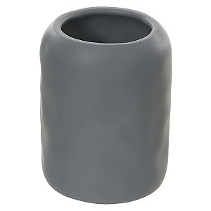 COPO EM CIMENTO ORGANICO CINZA ESCURO FLORARTE 10X7,8X7,8CM