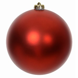 BOLA FOSCA NO TUBO COM 1 UNIDADE VERMELHO 15CM FLORARTE