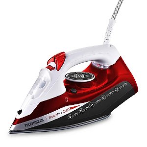 FERRO A VAPOR BASE DE CERAMICA STEAM PRO 2200 VERMELHO 220V