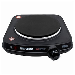 FOGAO ELETRICO PRETO 1600W TELEFUNKEN TF AE5500 220V
