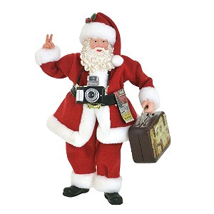 PAPAI NOEL DECORATIVO  FOTOGRAFO - 27cm