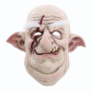MASCARA VELHO DUENDE FANTASIA HALLOWEEN 25CM