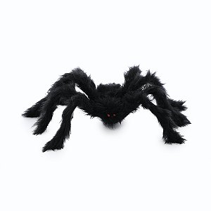 ARANHA HALLOWEEN PRETA G COM OLHOS VERMELHOS 143CM