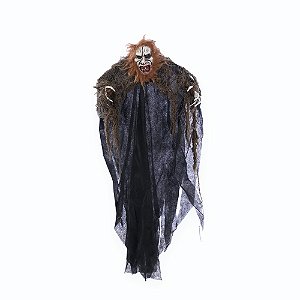CAVEIRA ZUMBI LINCONCOM ROUPA PRETO 61CM