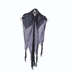 CAVEIRA MORFEU PRETO E BRANCO 70CM