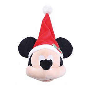PELUCIA CABECA MICKEY MOUSE COM GORRO 20CM DISNEY