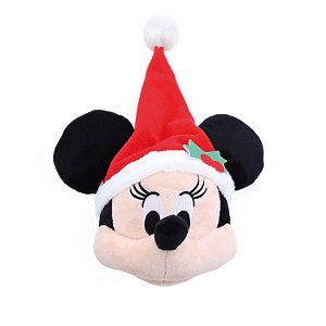 PELUCIA CABECA MINNIE MOUSE COM GORRO 15CM DISNEY