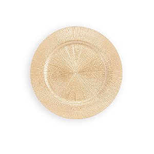 SOUSPLAT TRABALHADO OURO DE PLASTICO 33cm