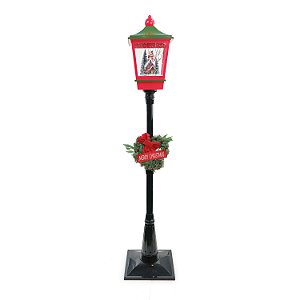 POSTE DECORATIVO NATALINO COM LUZ E SOM BIVOLT 184CM