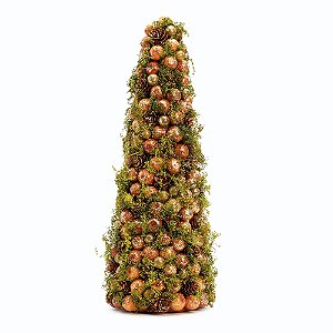 TOPIARIA NATALINA DECORATIVA C/FRUTAS PINHAS MRR 40cm