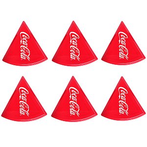 KIT 6 PRATOS DE PIZZA COCA-COLA 22CM HAUSKRAFT