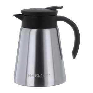 GARRAFA TERMICA COLORS INOX CINZA E PRETO 800ML HAUSKRAFT