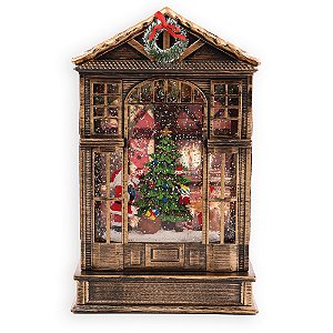 GLOBO AGUA DECOR CASA NOEL COM ARVORE SOM LUZ E MOV DE AGUA