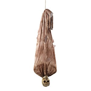 BONECO CADAVER PENDURADO TED 150CM SOM E MOVIMENTO HALLOWEEN