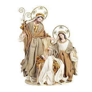SAGRADA FAMILIA DECORATIVA NATALINA VDC/BCO 47cm