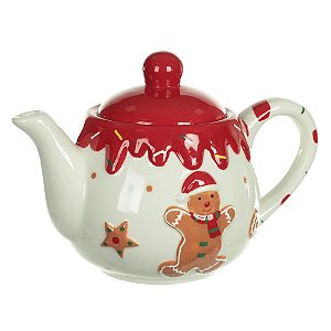 BULE DECOR NATALINO GINGERBREAD C/TAMPA CERAMICA FLORARTE