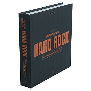 CAIXA LIVRO HARD ROCK MDF PRETO 30CM FLORARTE