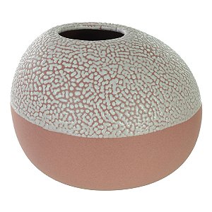 VASO DECORATIVO EM CERAMICA TERRACOTA 7,8X10X8CM FLORARTE