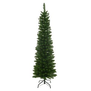 ARVORE NATAL BOSTON SLIM 350 TIPS C/BASE VERDE 1,8M FLORARTE