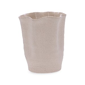 VASO EM CERAMICA BEGE MART 20x16cm