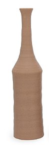 VASO EM CERAMICA ESTILO GARRAFA BEGE MART 52CM