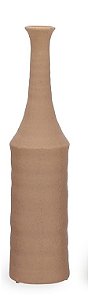 VASO EM CERAMICA ESTILO GARRAFA BEGE MART 47CM