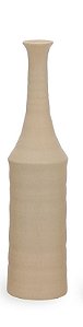 VASO EM CERAMICA ESTILO GARRAFA CINZA MART 47CM