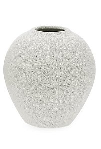 VASO EM CERAMICA RUSTICO OFF WHITE MART 26CM