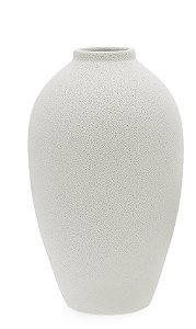 VASO EM CERAMICA RUSTICO OFF WHITE MART 42CM