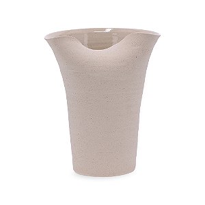 VASO EM CERAMICA ABSTRATO BEGE MART 34,5CM