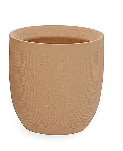 CACHEPOT EM CERAMICA MARROM MART 18x17CM