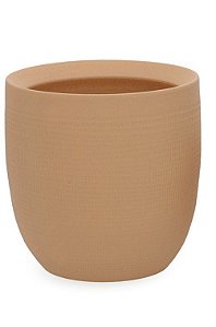 CACHEPOT EM CERAMICA MARROM MART 23,5x20CM