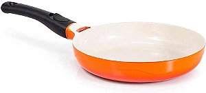 FRIGIDEIRA CERAMICA INDUÇÂO LE COOK PREMIER ORANGE 28CM 2,2L CABO DESTACAVEL